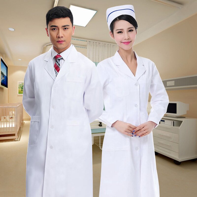Lab Coat Manufacturer - OEM Unisex Long Sleeve Cotton White