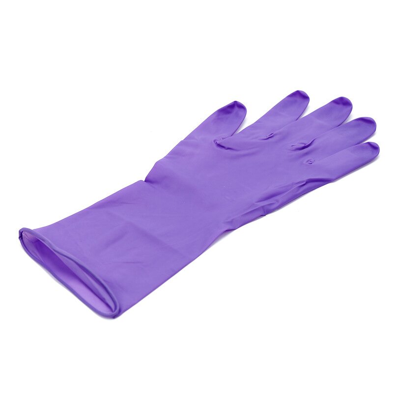 Pure Nitrile Gloves Factory - OEM Purple 12 Inches Powder Free