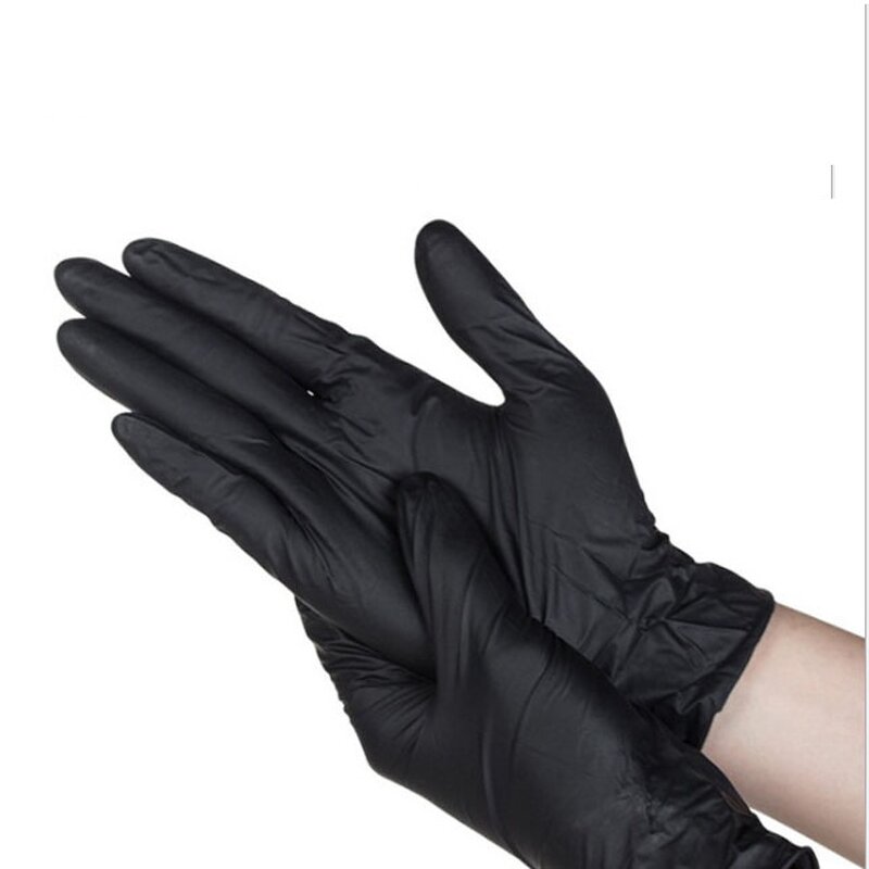 Pink Nitrile Glove Factory - OEM Salon Spa Finger Texture Powder