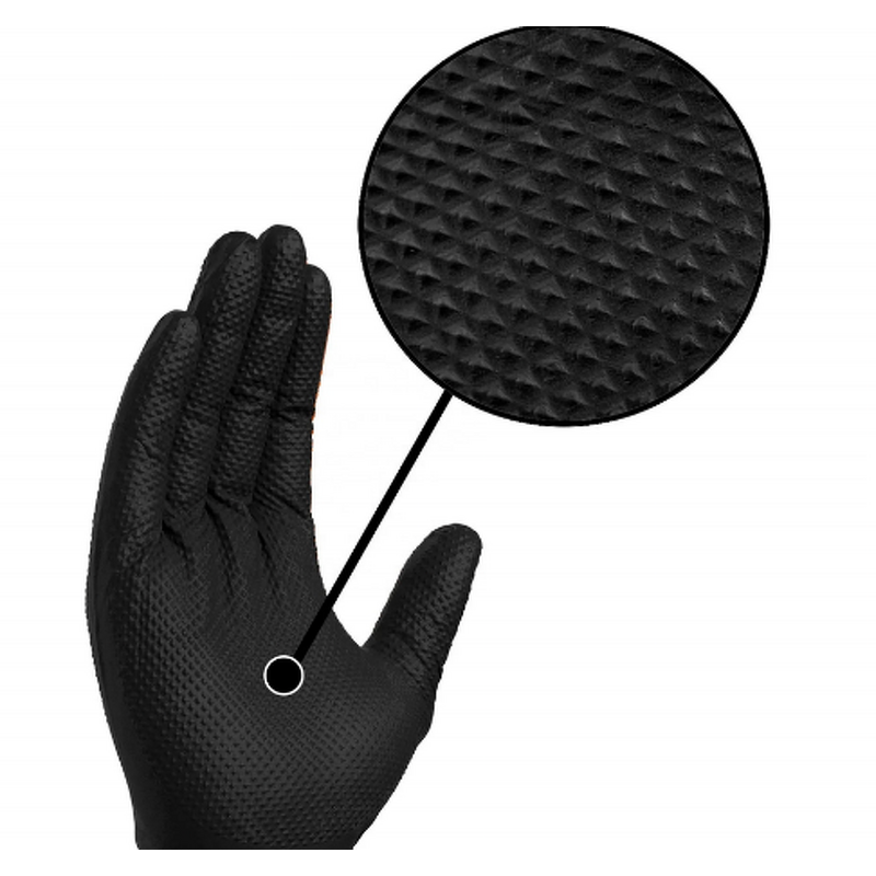 Diamond Texture Gloves Manufacturer - OEM 8 Mil Nitrile Industrial