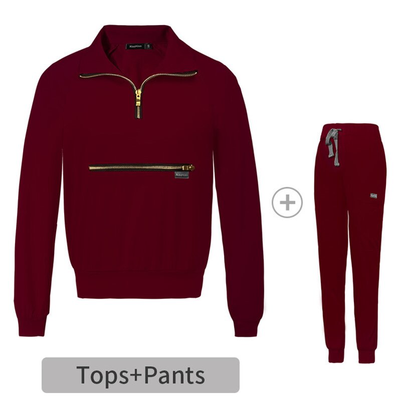 Scrubs Set Factory - OEM Men's Women's Oem Custom Zip Jacket