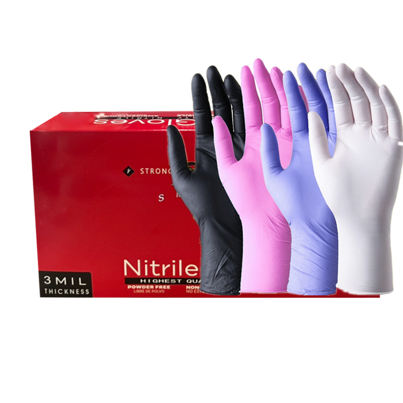 Nitrile Vinyl Gloves Factory - OEM Best Price Multicolored Beauty