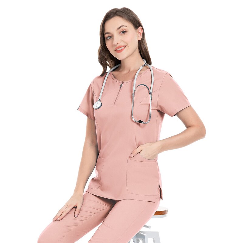 Women Scrubs Uniforms Factory - OEM Wholesale Elastic Custom Girls