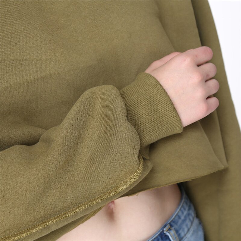 Crop Top Hoodies Manufacturer - OEM Fleece Fashion Woman Girl