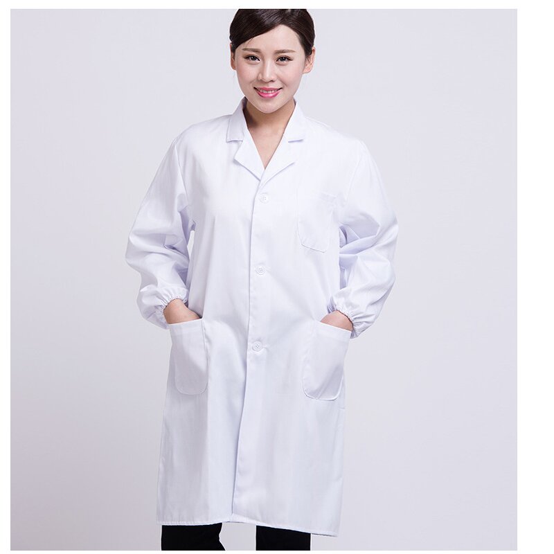 Lab Coat Manufacturer - OEM Unisex Long Sleeve Cotton White