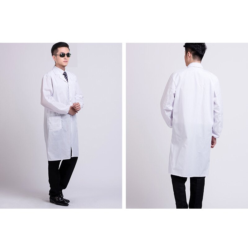 Lab Coat Manufacturer - OEM Unisex Long Sleeve Cotton White