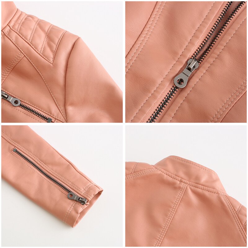Women's Leather Jacket Factory - OEM High Quality Spring Autumn PU