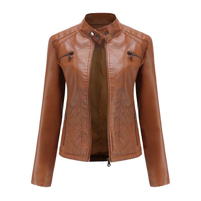 Women's Leather Jacket Factory - OEM High Quality Spring Autumn PU