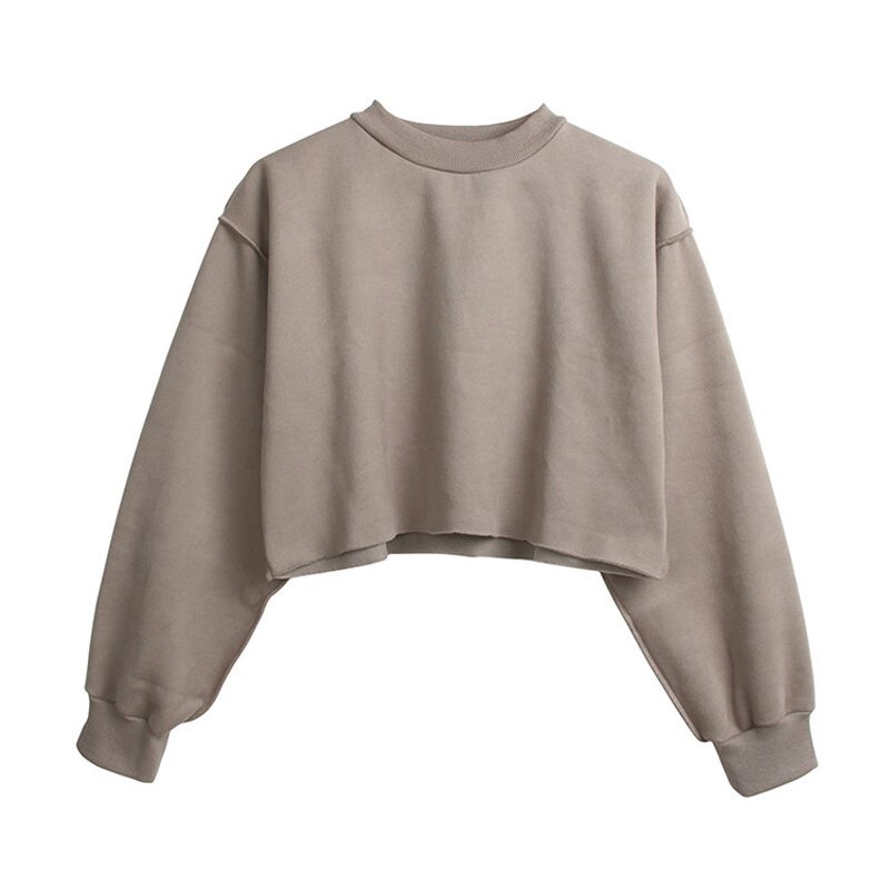 Crop Top Hoodies Manufacturer - OEM Fleece Fashion Woman Girl
