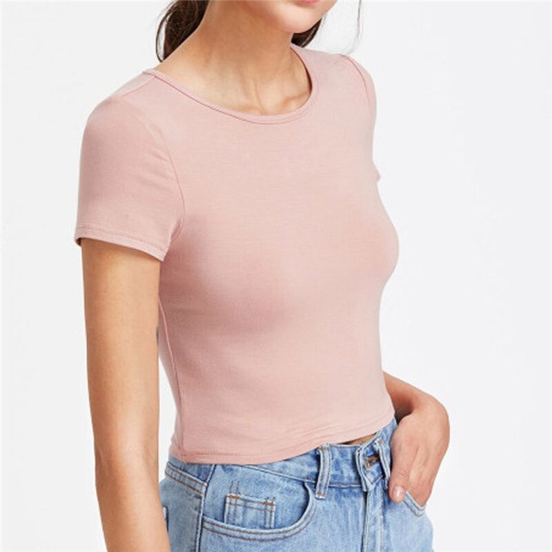 Crop Top T-Shirt Factory - OEM Wholesale Women's Casual Round