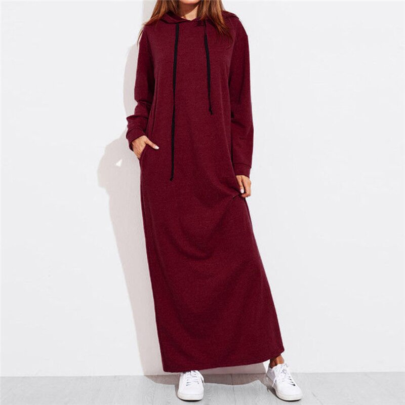 Hoodie Long Dress Supplier - OEM 2020 Autumn Women's Long Dress