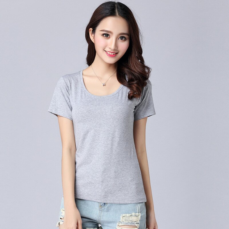 Women t Shirt Supplier - OEM High Quality Casual Girl Cotton