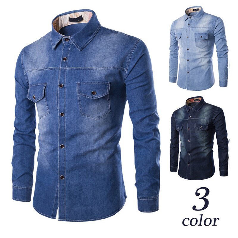 Men Jeans Shirts Supplier - OEM High Quality New Fashion Long