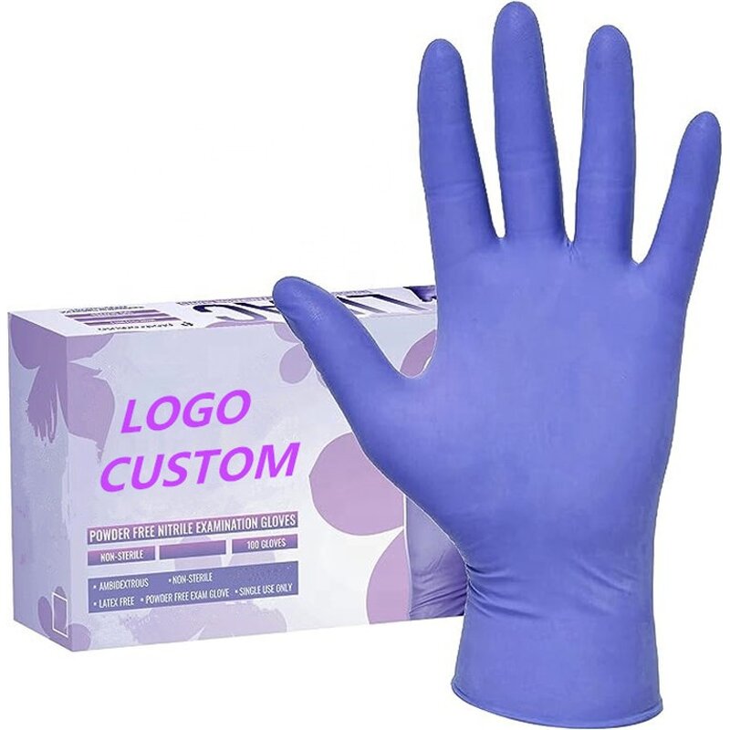 Purple Nitrile Glove Manufacturer - OEM 3 Mil Tattoo Food Service