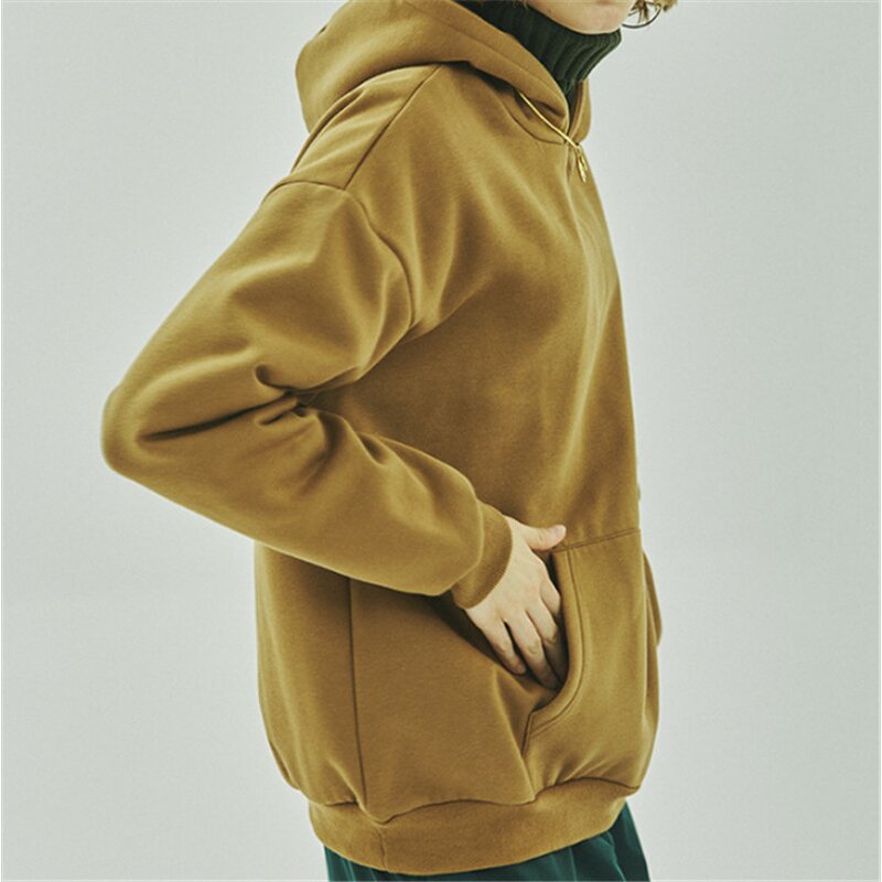 Solid Fleece Pullover Supplier - OEM Unisex Embroidery Warm Coat