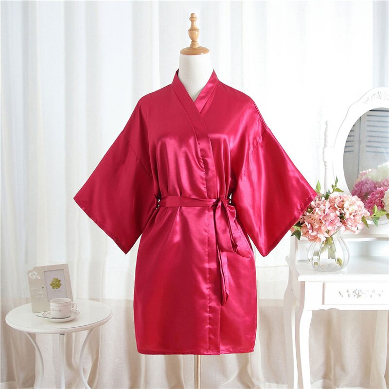 Satin Silk Robe Supplier - OEM Oem logo Custom Wedding Spa