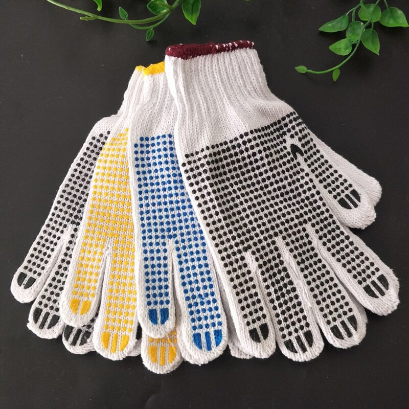 Cotton Working Gloves Supplier - OEM logo Custom BBQ Construction