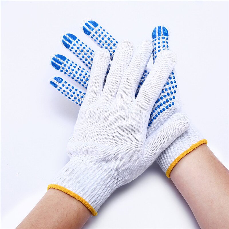 Cotton Working Gloves Supplier - OEM logo Custom BBQ Construction