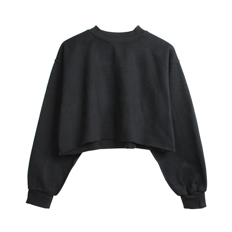 Crop Top Hoodies Manufacturer - OEM Fleece Fashion Woman Girl