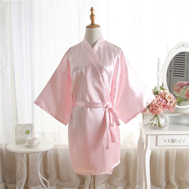 Satin Silk Robe Supplier - OEM Oem logo Custom Wedding Spa