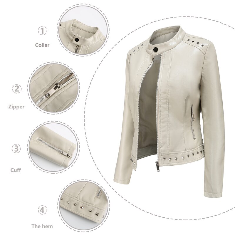 Motorcycle Jacket Manufacturer - OEM Fashion Classic Biker PU