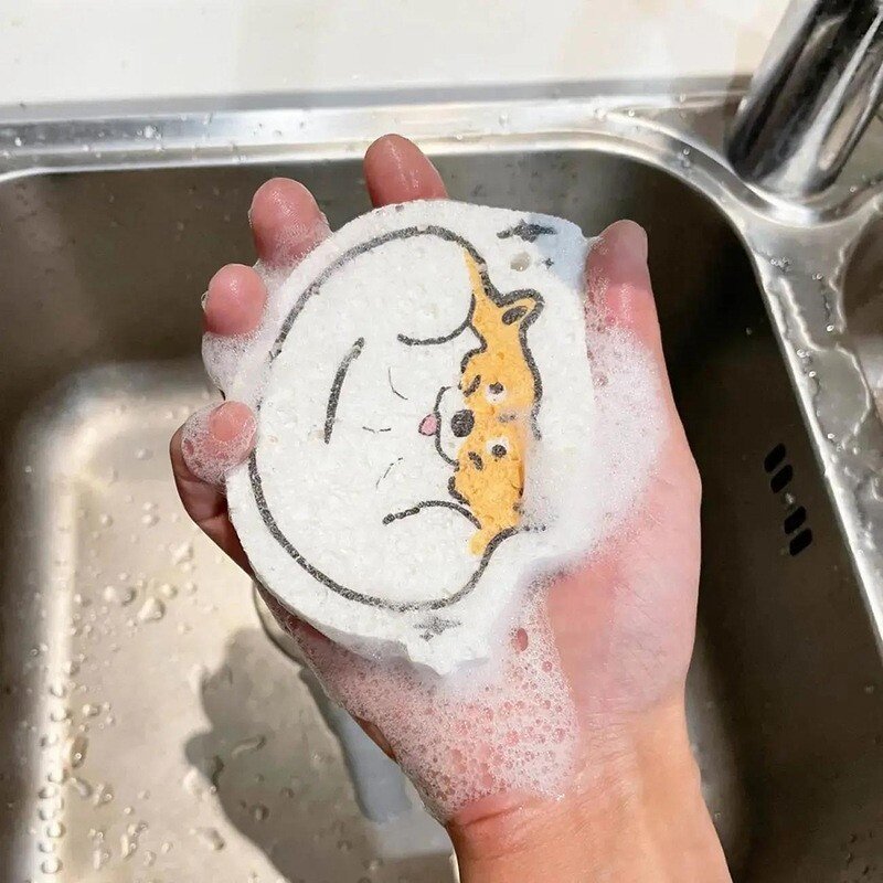 Scouring Pad Supplier - OEM Compressed Wood Pulp Cotton Cleaning