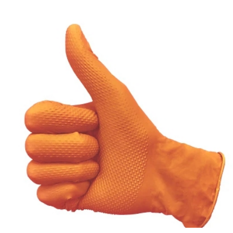 Diamond Texture Gloves Manufacturer - OEM 8 Mil Nitrile Industrial
