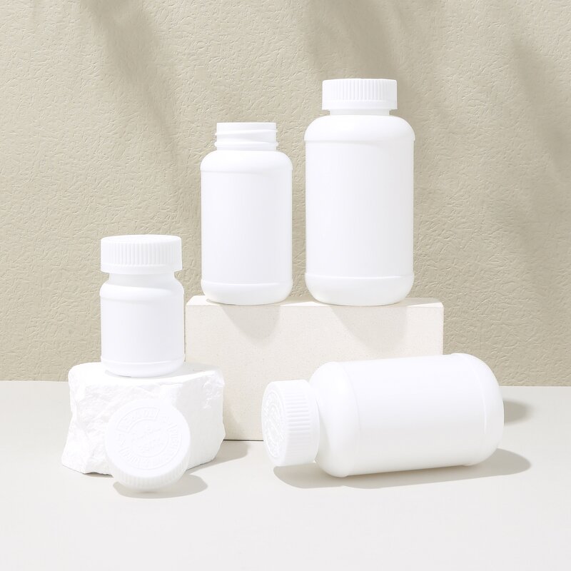 Vitamin Medicine Bottle Supplier - OEM 180-300CC White HDPE