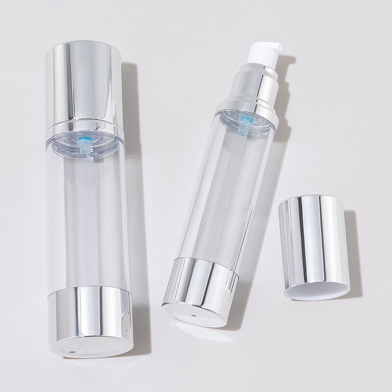 Square Acrylic Lotion Bottle Supplier - OEM 15-50ml Rotatable Pump