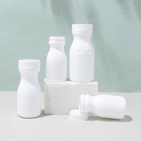Pill Bottle Factory - OEM 180-300CC Empty Round Pet Plastic