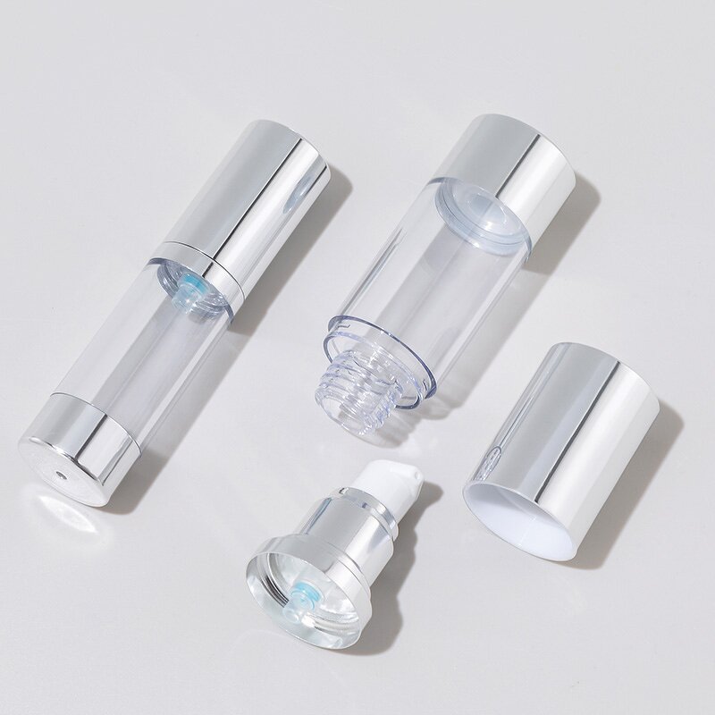 Square Acrylic Lotion Bottle Supplier - OEM 15-50ml Rotatable Pump