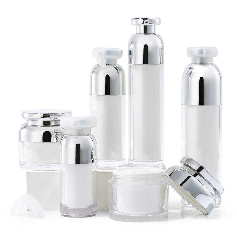 Acrylic Bottle Factory - OEM Luxury 20-100ml Cosmetic Screen