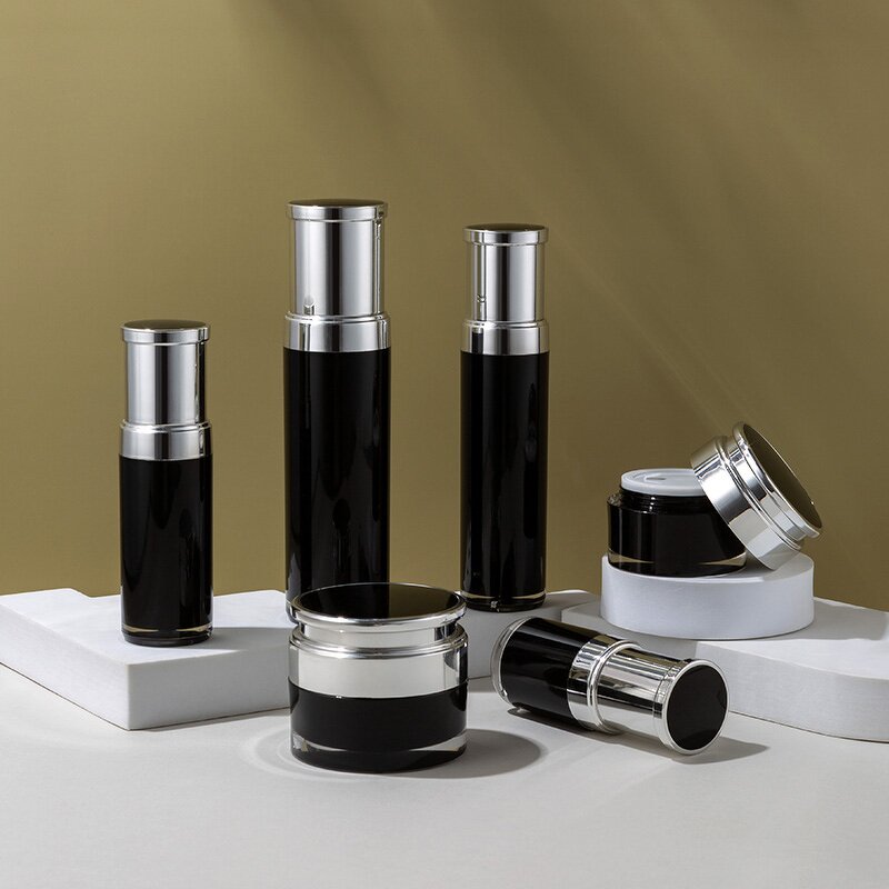 Black Airless Pump Bottle Manufacturer - OEM Bio-degradable Design