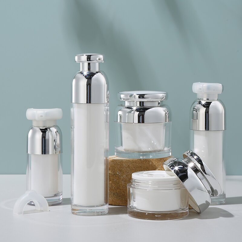 Acrylic Bottle Factory - OEM Luxury 20-100ml Cosmetic Screen