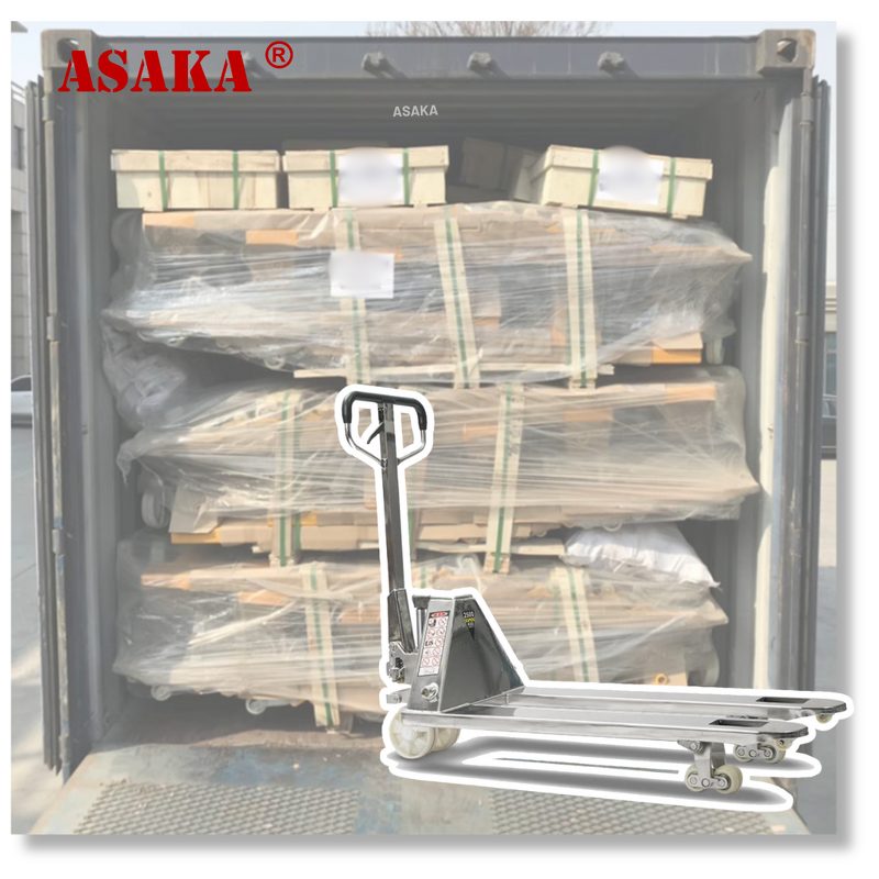Manual Forklift Supplier - Construction Machinery Stainless Steel Pallet Truck Transpaleta