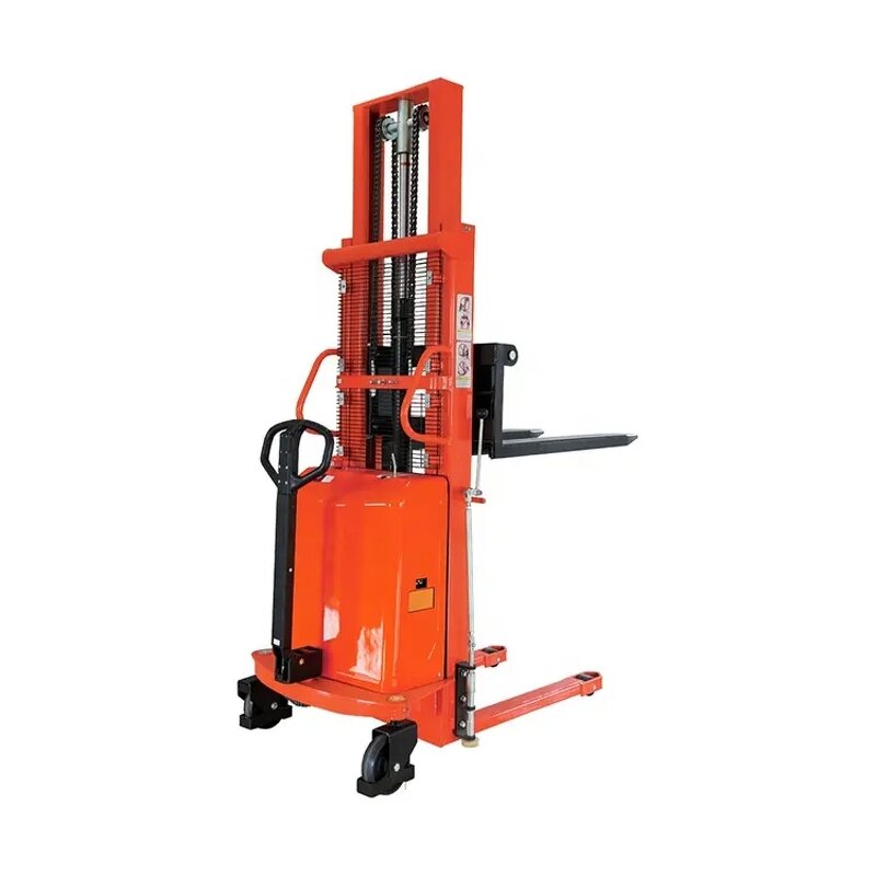 Semi Electric Stacker Factory - Manufacturer Excellent Fork Type Best Price 1.6M