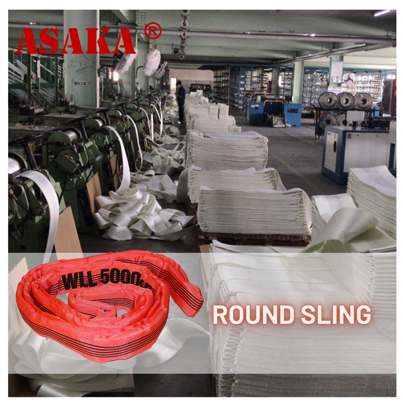 Round Sling Supplier - Heavy Duty Red High Visibility for Industrial Use