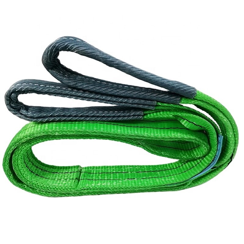 Polyester Lifting Chain Manufacturer - ASAKA 2Ton CE Certificate Green Webbing Sling