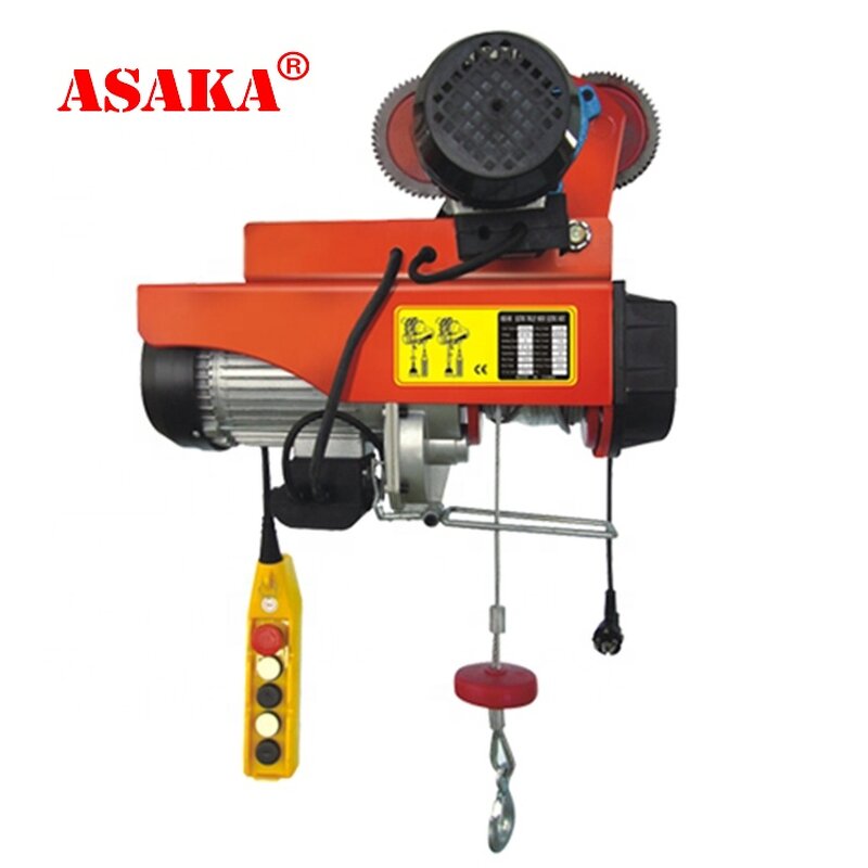 Electric Wire Rope Hoist Supplier - High Quality Portable Mini 1t 200W 12 Month CE