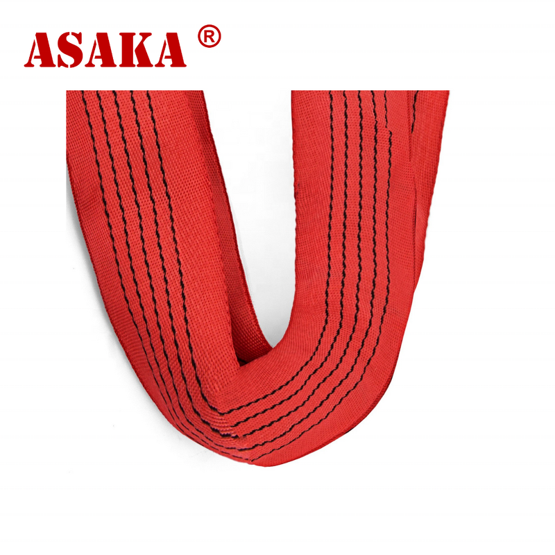 Round Sling Supplier - Heavy Duty Red High Visibility for Industrial Use