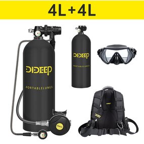Two Diving Oxygen Cylinder Manufacturer - OEM 4L+4L 80-100 Minutes