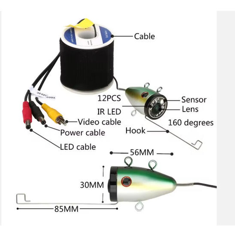 Visual Fish Detector Factory - OEM IP68 Waterproof 7-inch HD