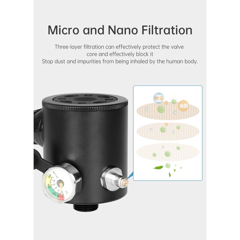 Mini Aluminum Respirator Supplier - OEM 0.5L 7-10 Minutes Diving