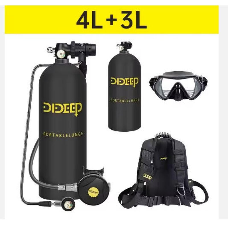 Aluminium Scuba Air Tank Factory - OEM 4L+3L 70-90 Minutes