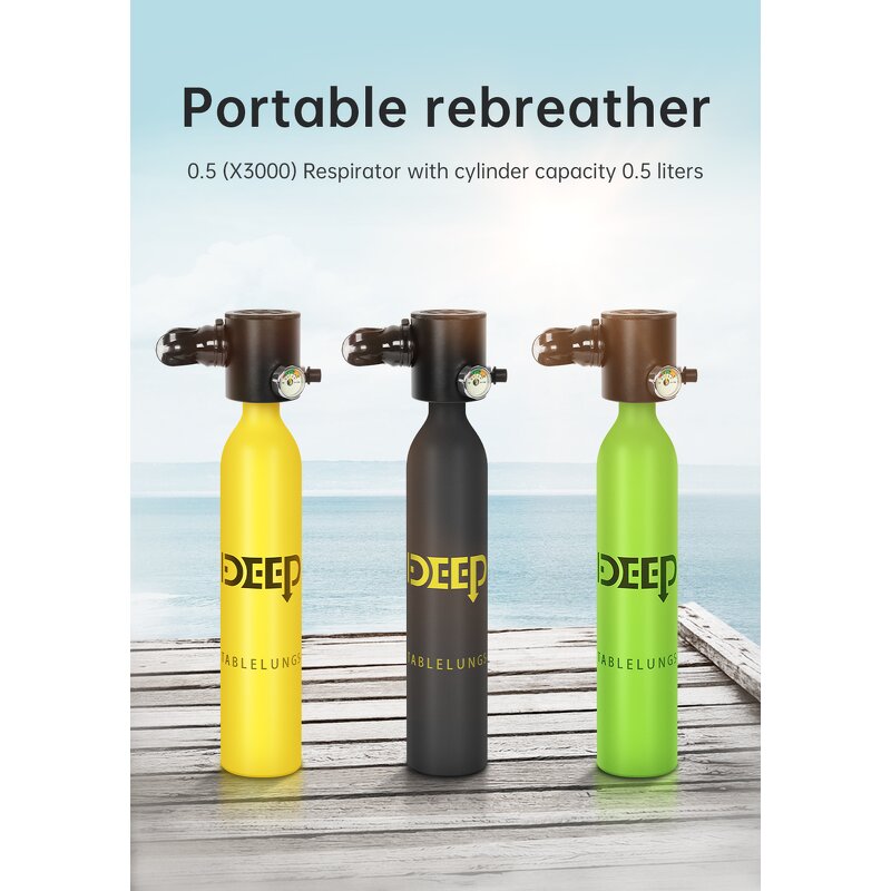 Mini Aluminum Respirator Supplier - OEM 0.5L 7-10 Minutes Diving