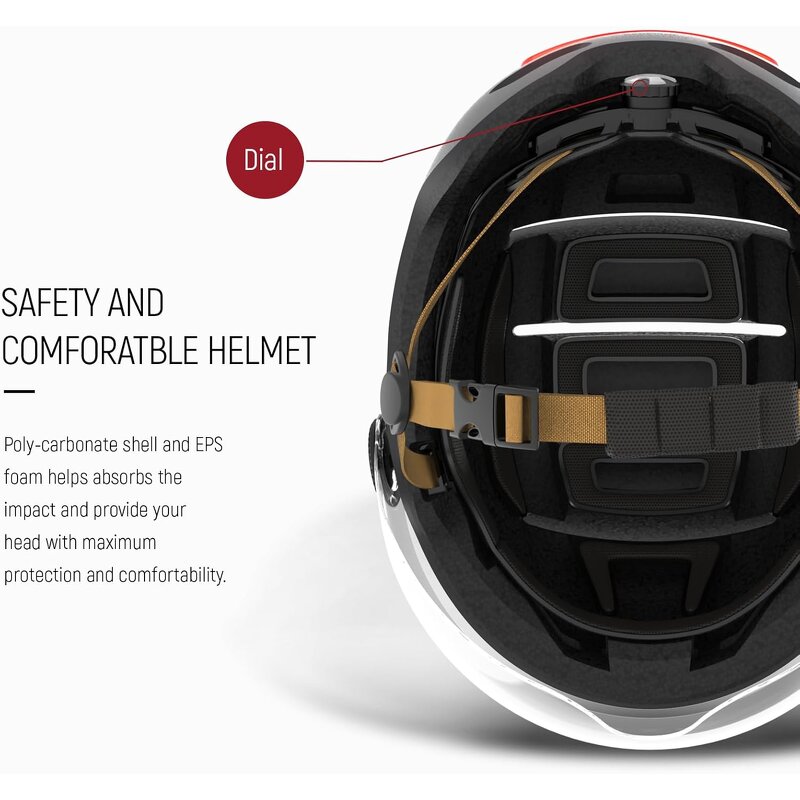 Smart Bike Helmet Supplier - OEM L23 with LED Lights Visor