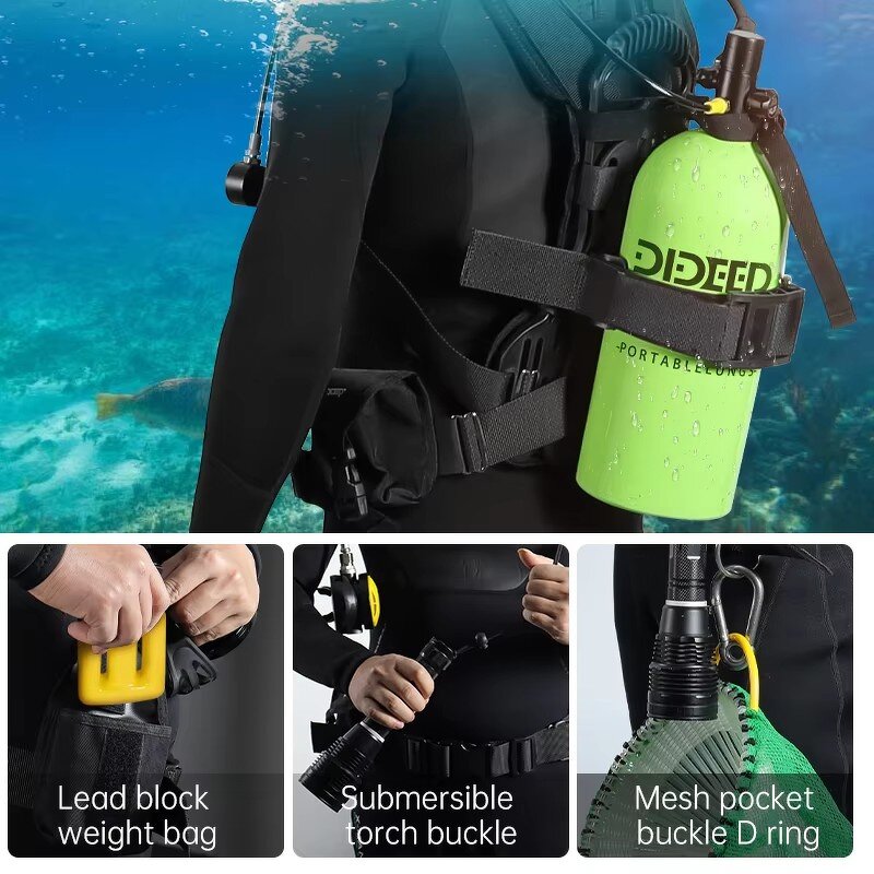 Scuba Diving Oxygen Tank Manufacturer - OEM DIDEEP 3L Oxygen Cylinder