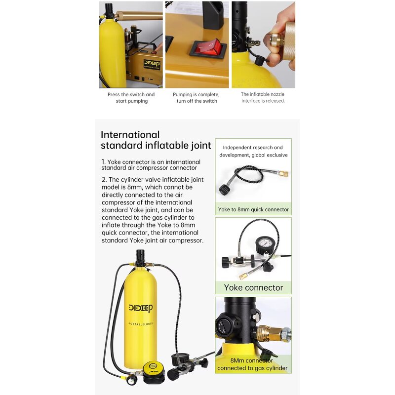 Double Cylinders Supplier - OEM DIDEEP 3L+3L 60-80 Minutes