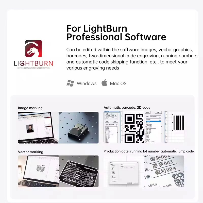 Fiber Laser Marking Machine Supplier - Mr.Carve S4 20W 30W 50W for Metal Plastic