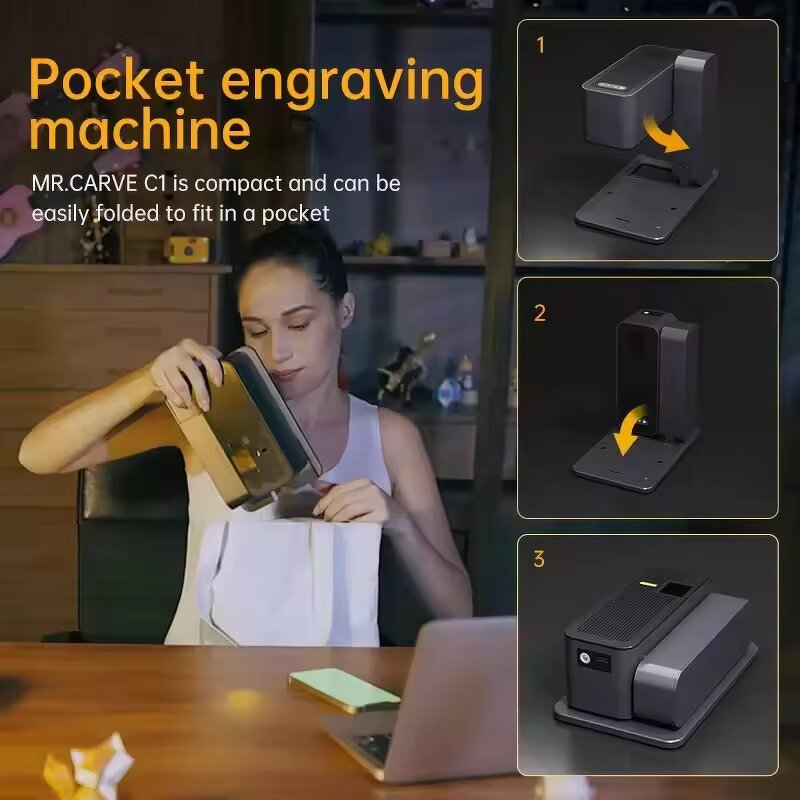 Portable Desktop Laser Engraver Supplier - Mini Supports AI for Wood Leather Plastic